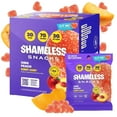 thumbnail image 3 of Shameless Snacks - Healthy Low Calorie Snacks, Low Carb Keto Gummies (Gluten Free) - 6 Pack OMG Peach, 3 of 10