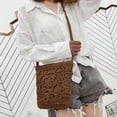 thumbnail image 1 of Bandolera de paja para mujer y niña bolsos de hombro trenzados Likrtyny de ganchillo con flores bolso de playa de ratán ahuecado bolsos de compras de viaje 2021, 1 of 6