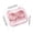 Pink, variant on Green Green Portable Contact Lens Case Double Lens Compartments Built-In Tool Slot Plastic Travel Organizer