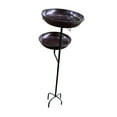 thumbnail image 3 of Soporte para bebedero de pájaros, comedero decorativo para pájaros, decoración resistente para jardín y césped. Marrón oscuro, 3 of 9