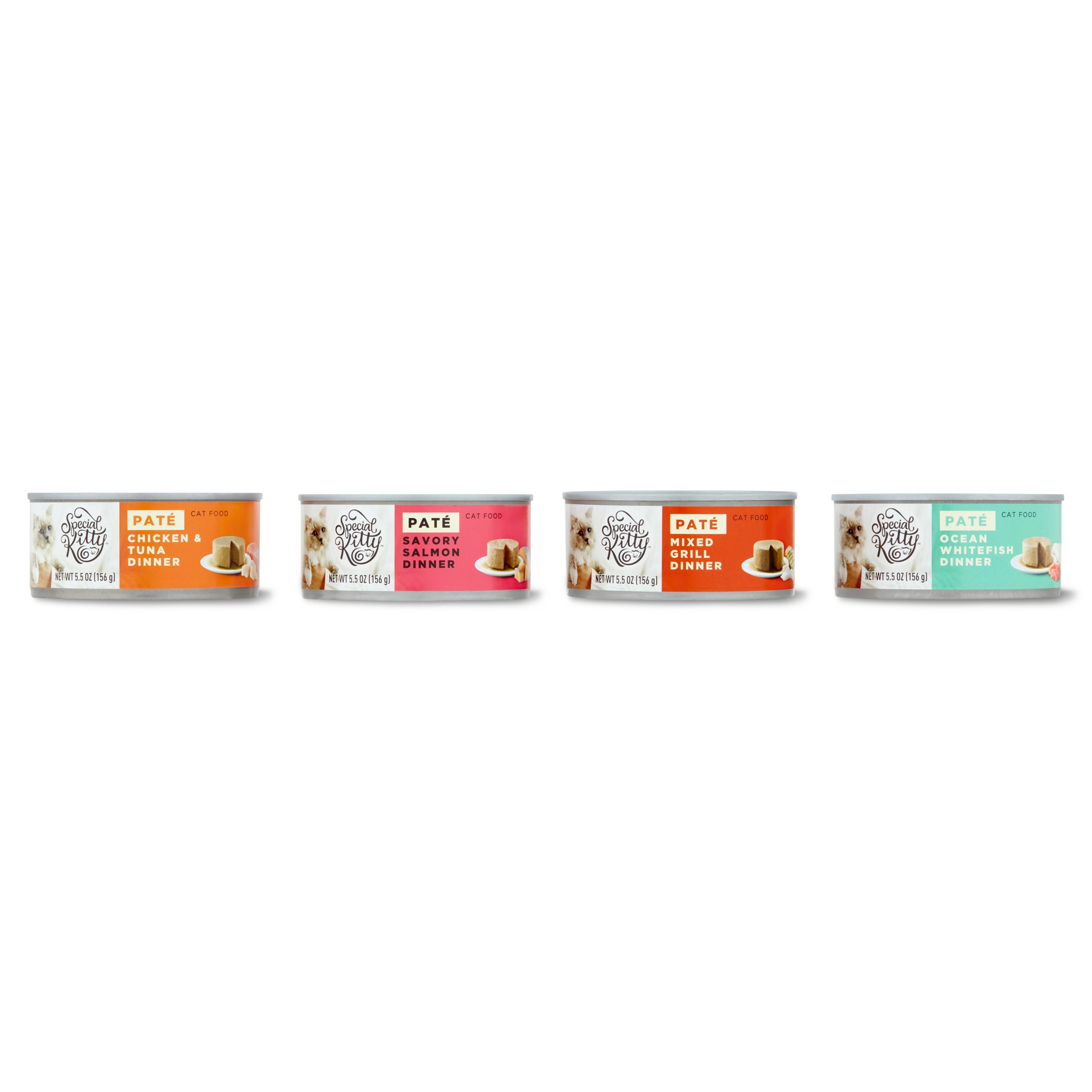 Special Kitty Surf & Turf Pate Wet Cat Food Variety Pack, 5.5 oz Cans (36 pack)