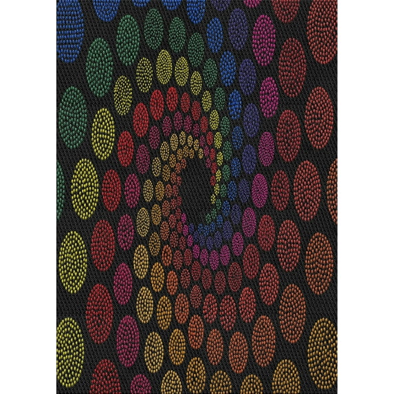 Ahgly Company Indoor Rectangle Patterned Chocolate Brown Novelty Area Rugs, Swatch Sample