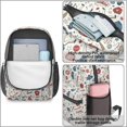 thumbnail image 4 of Baseball Players and Speech Bubbles 17" School Backpacks for Teens,Waterproof Oxford Fabric,S-Shape Padded Straps for School,Travel,Hiking,Camping, 4 of 6
