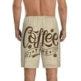 thumbnail image 3 of Naloa Coffee Time (2) Men's Short Pajama Pants, Lounge Comfort Shorts with Elasticized Waistband and Side Pockets - X-Large, 3 of 9