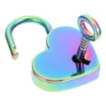 thumbnail image 3 of 1 Set Heart shaped Love Lock Colorful Wishing Plating, 3 of 8
