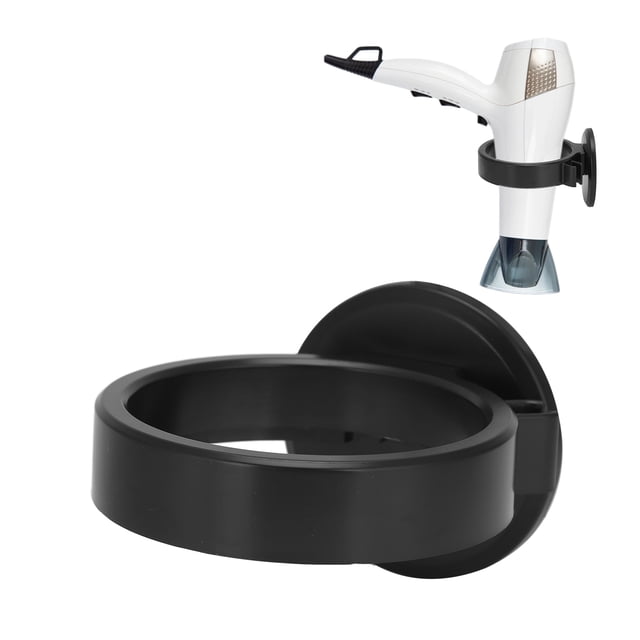 Soporte para Secador de Pelo, Soporte para Secador de Pelo Montar en la Pared Para Pegar, Sin Taladrar, Soporte Autoadhesivo para Secador de Pelo que ahorra Espacio para Baño,