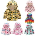 thumbnail image 3 of Odeerbi Clearance Toddler Baby Girls Boys Fashion Long Sleeved Coat Printed Hooded Jacket Suit, 3 of 3