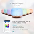 thumbnail image 2 of ASAKUKI WIFI Essential Oil Diffuser, 500 ml Ultrasonic Aromatherapy Diffuser for Better Sleep, Relaxation, Soothing Bath, Cool Mist Humidifier with Auto Shut off - 500 ml, 2 of 6