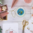 thumbnail image 6 of 3drose, Wildlife Budgie, Circle Porcelain Ornament, 6 of 7