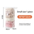 thumbnail image 2 of Clear Vacuum Storage Bag,Waterproof Space Saving for Wardrobe Clothing Quilt Compression Closet Organizing, 2 of 9
