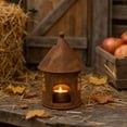 thumbnail image 5 of House Candle Holder, Metal Lantern Decor, Hollow House Shaped Candle Stand for Mantels Dining Tables Covered Patios, Lightweight Metal Accent for Flexible Display, 5 of 7