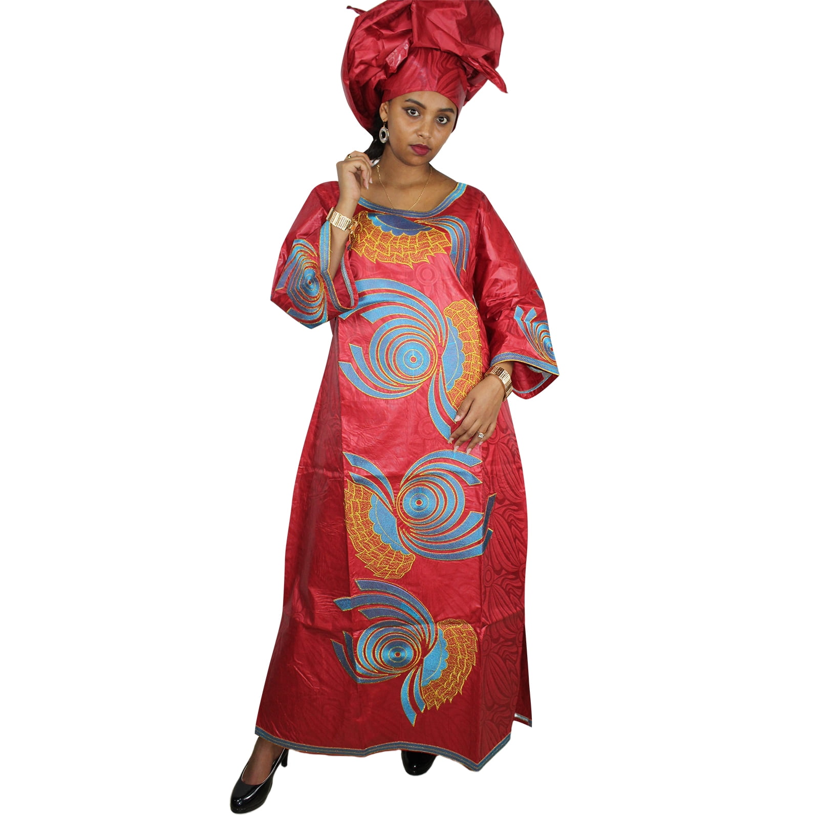 African Attire For Women Chic And Elegant African Woman Dress Bazin ...