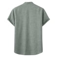 thumbnail image 4 of Leey-World Mens T-Shirts Short Sleeve Curved Hem Lightweight Moisture Wicking Cooling Cotton Blend Casual Crewneck Tee Shirts Tshirt for Men(Green,XL), 4 of 4