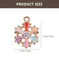 thumbnail image 2 of 2Pcs Pendentifs en Forme de Flocon de Neige Pendentifs Bracelet Bijoux Accessoires, 2 of 7