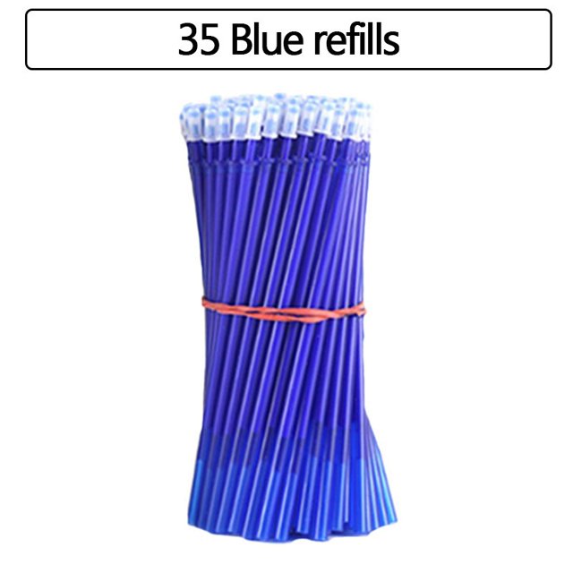 30 unidades/juego de bolígrafos borrables Kawaii de 0,35mm para escribir cuadernos, bonitos bolígrafos de Gel para niñas, accesorios de oficina, suministros escolares, papelería Dengxun unisex