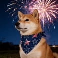 thumbnail image 6 of Patriotic 4th of July Dog Bandana, American Flag Dog Bandanas Triangle Bibs Scarf for Medium and Small Dogs, 6 of 6