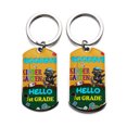thumbnail image 2 of Back to School Cane Corso Goodbye Kindergarten Hello 1st Grade Stainless Steel Keychain Italian Mastiff Dog Lover Gifts Idea Collar Charm Tag Keyring - 02011, 2 of 5