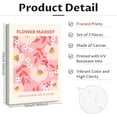 thumbnail image 2 of Pink Flower Market Wall Art Decor Aesthetic Abstract Canvas Floral Minimalist Wall Art Pictures Orange Floral Prints Artwork Botanical Flower Poster Colorful Painting 16x24 Inch Unframed set Of 3, 2 of 6