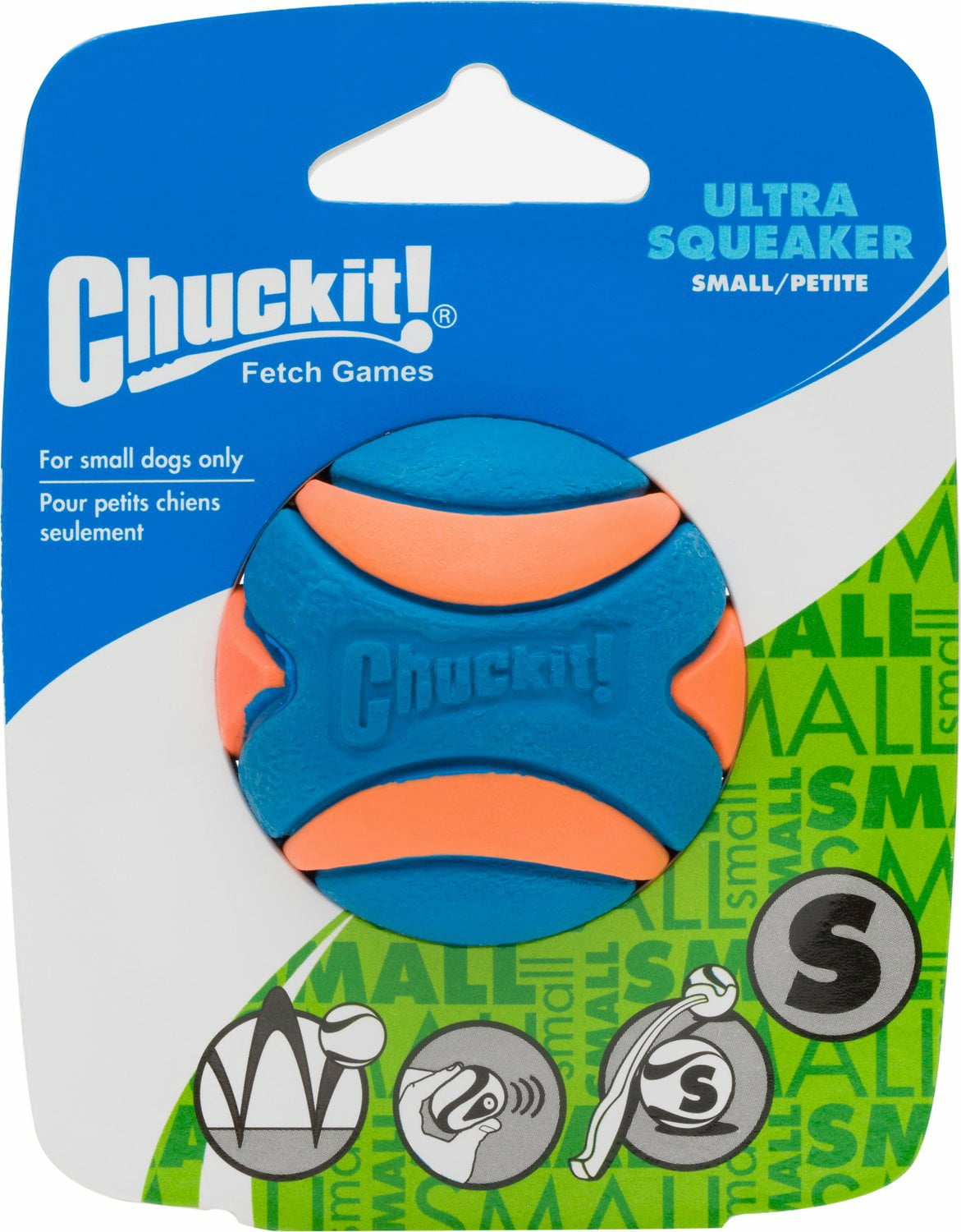 chuckit ultra squeaker ball small