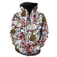 thumbnail image 1 of Sudadera con capucha y cremallera para hombre, estilo europeo y americano, con estampado 3D, de gran tamaño, unisex, divertida, informal, estilo hip hop., 1 of 6