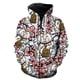 thumbnail image 1 of Sudadera con capucha y cremallera para hombre, estilo europeo y americano, con estampado 3D, de gran tamaño, unisex, divertida, informal, estilo hip hop., 1 of 6