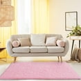thumbnail image 3 of LOCHAS Luxury Fluffy Rug Ultra Soft Shag Carpet for Bedroom Living Room Big Area Rugs, 3'x5',Pink, 3 of 6