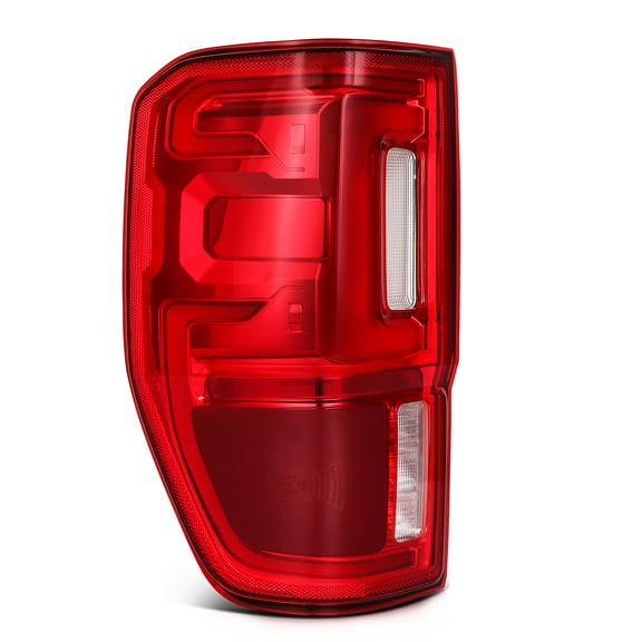 cciyu Taillight Assembly Replacement for 2019-2023 for ford Ranger Red Clear Lens Driver Side Tail Light KB3Z13405G FO2800274