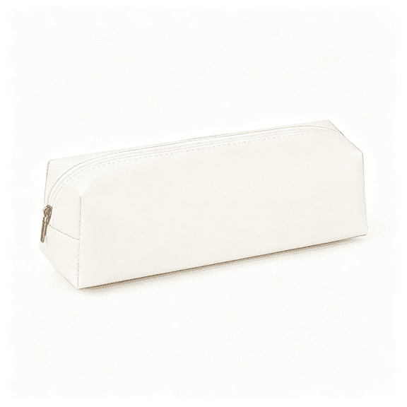 CCOCC Small Pencil Case Large Capacity Pencil Pouch Marker Pen Bag Coin Pouch Office Stationery Organizer Office Stationery Organizer Pencil Case White(White)