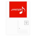 thumbnail image 1 of Music Sound Enthusiasm Art Deco Fashion Postcard Set Birthday Mailing Thanks Greeting Card, 1 of 3