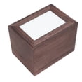 thumbnail image 1 of Wooden Pet Cremation Urns, Keepsake Box with Photo Frame, Dark Brown, 1 of 4