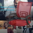 thumbnail image 7 of BestOffice Indoor Modern Mesh Lumbar Support Swivel Ergonomic Desk Chair, Red, 7 of 7
