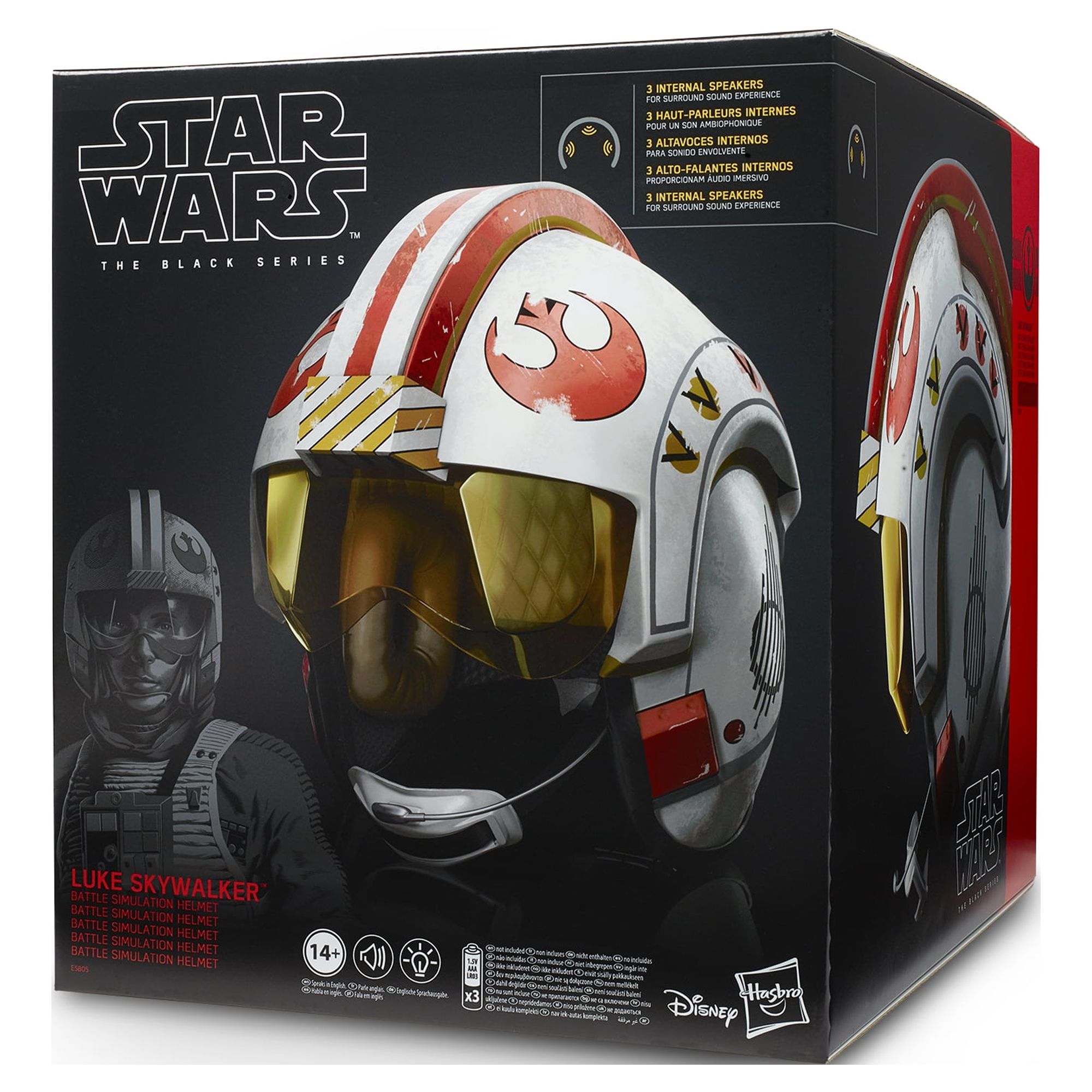 Star Wars The Black Series Luke Skywalker Battle Simulation Helmet - image 2 of 10