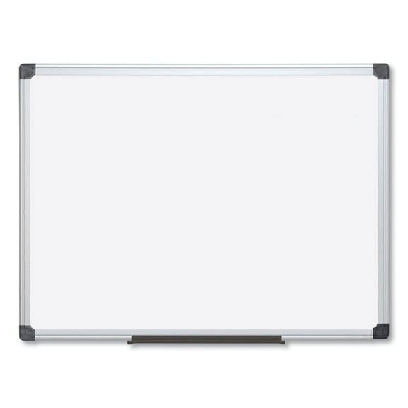 Mastervision Value Lacquered Steel Magnetic Dry Erase Board, 96" x 48", White, Aluminum Frame