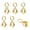 Gold, variant on Pendant Bails Necklace Clasp Bracelet Hooks Jewelry Making Tool-Gold-Open Loop