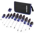 thumbnail image 1 of Juego de destornilladores magnéticos WORKPRO de 10 piezas con funda y magnetizador, 1 of 8