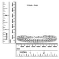 thumbnail image 6 of .925 Sterling Silver Rose Cut Diamond Double Link 7" Inch Tennis Bracelet (I-J Color, I3 Clarity) - Choice of Carat Weight and Metal Color, 6 of 7