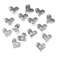 thumbnail image 1 of 16 X Colgante De Corazón Tallado Con De Una Sola Cara Antigua 21 X 17 Mm, 1 of 9