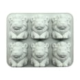 thumbnail image 2 of Gray Lion Silicone Ice Cube Mold, Silicone Ice Tray, Silicone Ice Cube Molds, Ice Molds Silicone, 6X5X1 Inch Flexible Non-Stick Tray That Releases Complete Detailed Lion Ice Cubes, 2 of 7