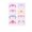 B, variant on THOPBPRK 8pc Princess Stickers for Festival Performance, Decorative Forehead Decals for Dress Up Makeup, Temporary Jewelry for Parties and Holidays