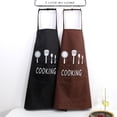 thumbnail image 3 of Moyic Excelente rendimiento impermeable que cocina el delantal impermeable de la cocina para hombres y mujeres premium de par en par Cocina y Comedor Negro, 3 of 6