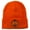 Orange, variant on Halloween Surprised Jack o Lantern Embroidered Long Beanie - Maroon OSFM