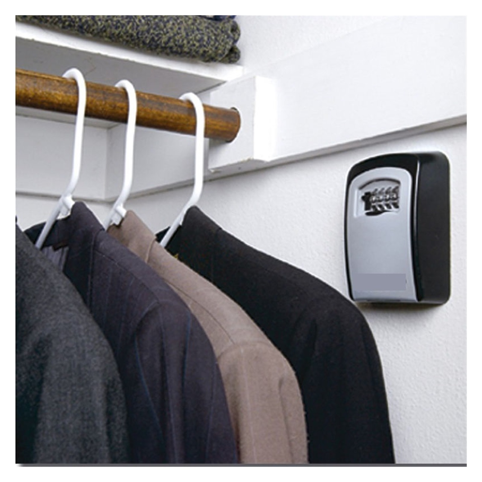 Lock Outdoor Waterproof Key Safe ,Password Storage Box Alloy Material Key Security Storage Box