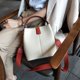 thumbnail image 5 of Bolso de mujer Bolso de piel de vaca Bolso de mano de mujer moderno Bolso bandolera de hombro con correa ancha, 5 of 5