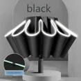thumbnail image 1 of Parapluie de Pluie Automatique Résistant au Vent avec Colle Noire Réfléchissante Inversée 20 Os, 1 of 5