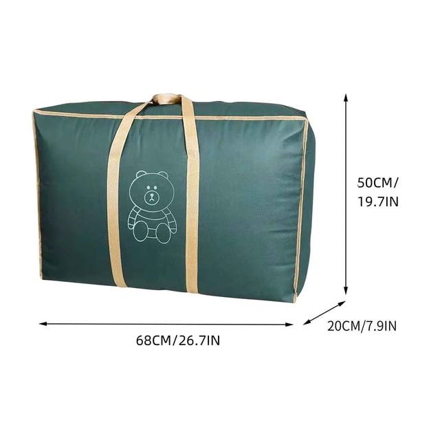 Bolsa de equipaje extragrande para viajes, mudanzas y almacenamiento. Bolsa de transporte duradera y resistente al agua para ropa, mantas y ropa de cama. Organizador para dormitorios, hogar y