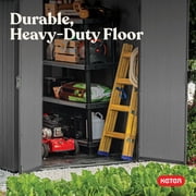 Keter Darwin 6 by 8 Foot Outdoor Garden Tool Storage Shed, Graphite Gray