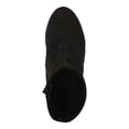 thumbnail image 3 of MADDEN GIRL Womens Black 1" Platform Stretch Comfort Orchid Round Toe Block Heel Zip-Up Booties 6 M, 3 of 4