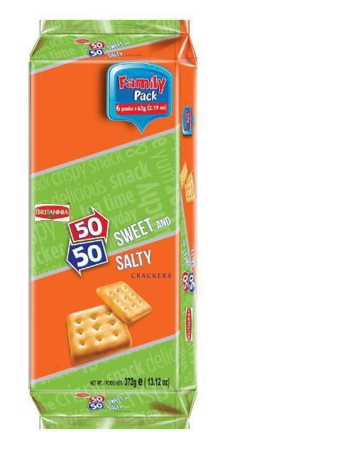 Pack famille Britannia Fifty Fifty Biscuits indiens
