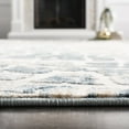 thumbnail image 4 of SAFAVIEH Vogue Zowie Abstract Area Rug, Ivory/Teal, 6'7" x 6'7" Square, 4 of 10