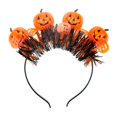 thumbnail image 3 of Halloween Hair Hoop Ornament Durable Exquisite Multipurpose Stylish Comfortable Fuzzy Pumkin, 3 of 9